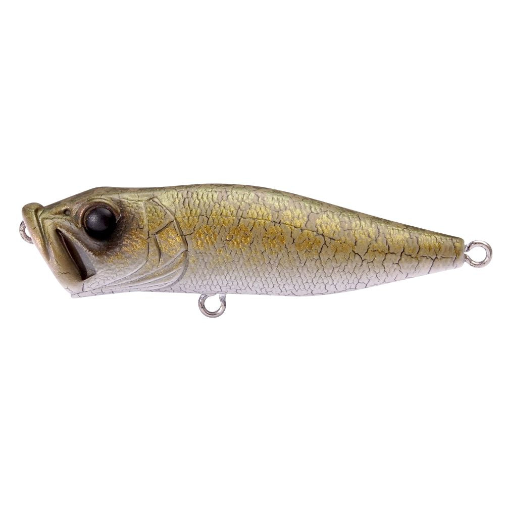 bass bream color pop lure (Sunburst Shad) HikeWadePaddle Custom Baits and heavy cover where treble WALK N POP 77