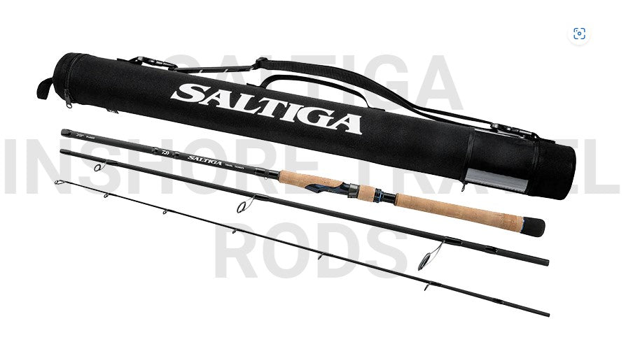 3-piece Travel Rod 10-20lb Daiwa Saltiga Inshore Travel Fishing