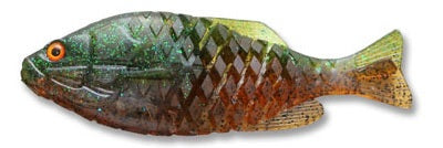 Issei Gill Flat 110mm Swimbait (4-Pack) – Blue Gill Pattern, Deadly For Bass!