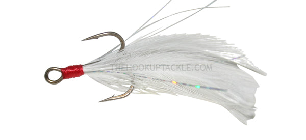 bottom fishing feathered vietnamese hooks Feathered Treble Hooks