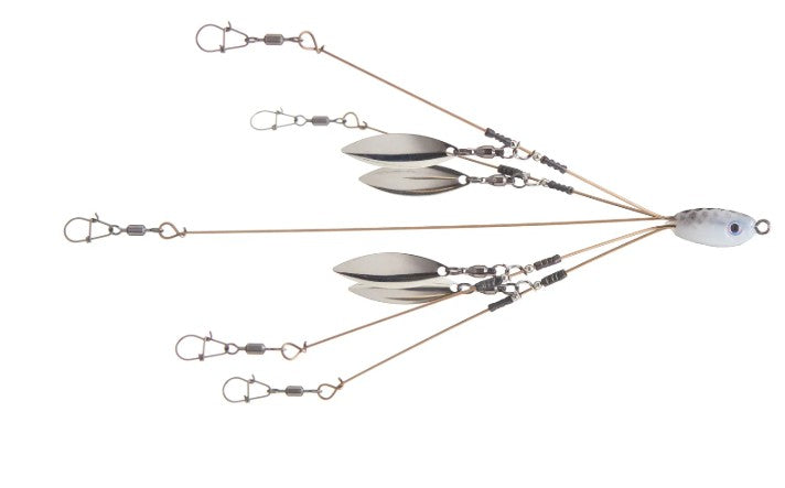 Tactical Bassin 5 Hook- 4 Blade Mini Rig – The Hook Up Tackle
