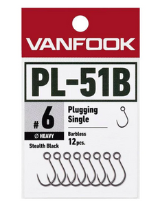 PL-51B Plugging Single Heavy Wire Barbless Hook
