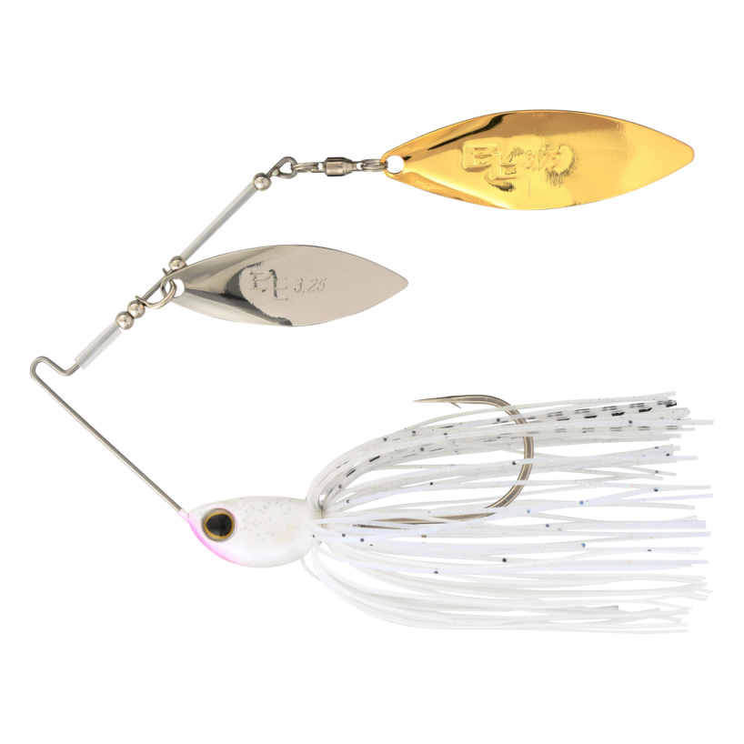 Persuader E-Chip Spinner Bait White E-Chip w/ Silver Willow/Willow / 1/2oz.