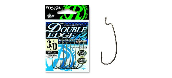 double hook worm fishing hook Double Edge Worm Hook