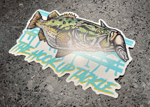 Largemouth T-Bone Logo Sticker