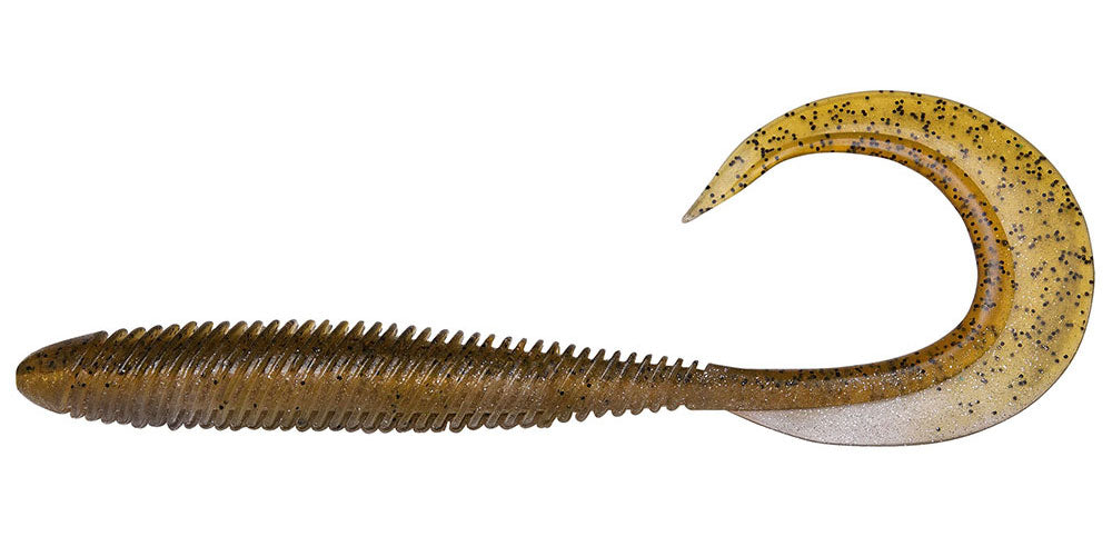 curly fishing hook Suick Spin Hot Walleye Plastic Shack Attack Lure Curly Spin is made right here in the USA KILLER TAILS 7.5" 6PK