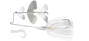 Dynamic Lures Micro Buzzbait - 3 Inch, White - Perfect For Freshwater Trout Fishing